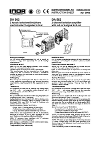 Thumbnail of document Manual - DA562 Dual Channel Isolation Transmitter